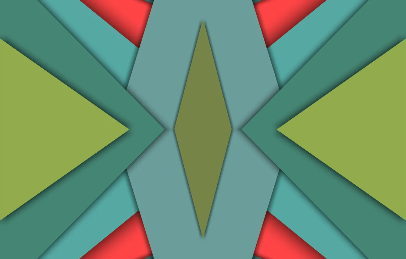 Photo wallpaper triangles, diamonds, symmetry