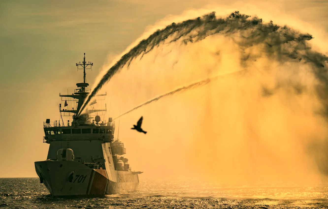 Photo wallpaper exercises, Turkey, the coast guard, patrol ship