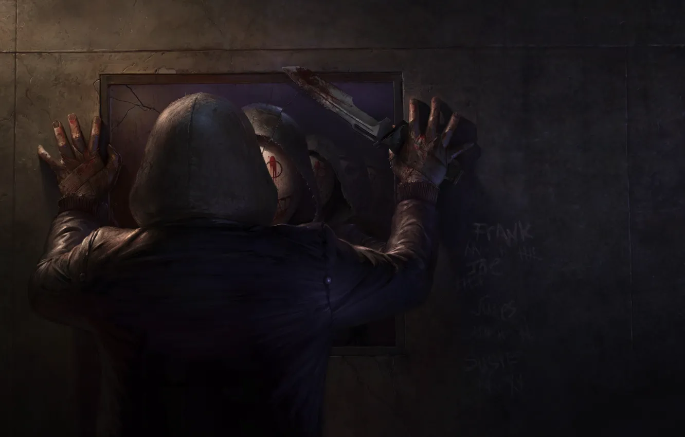 Photo wallpaper reflection, Dead by Daylight, The Legion, dbd