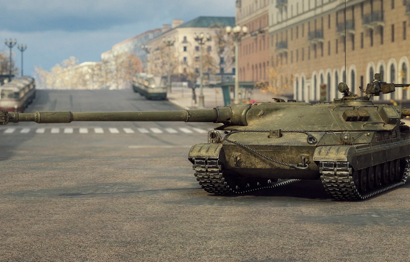Photo wallpaper USSR, Experienced tank, Object 452K