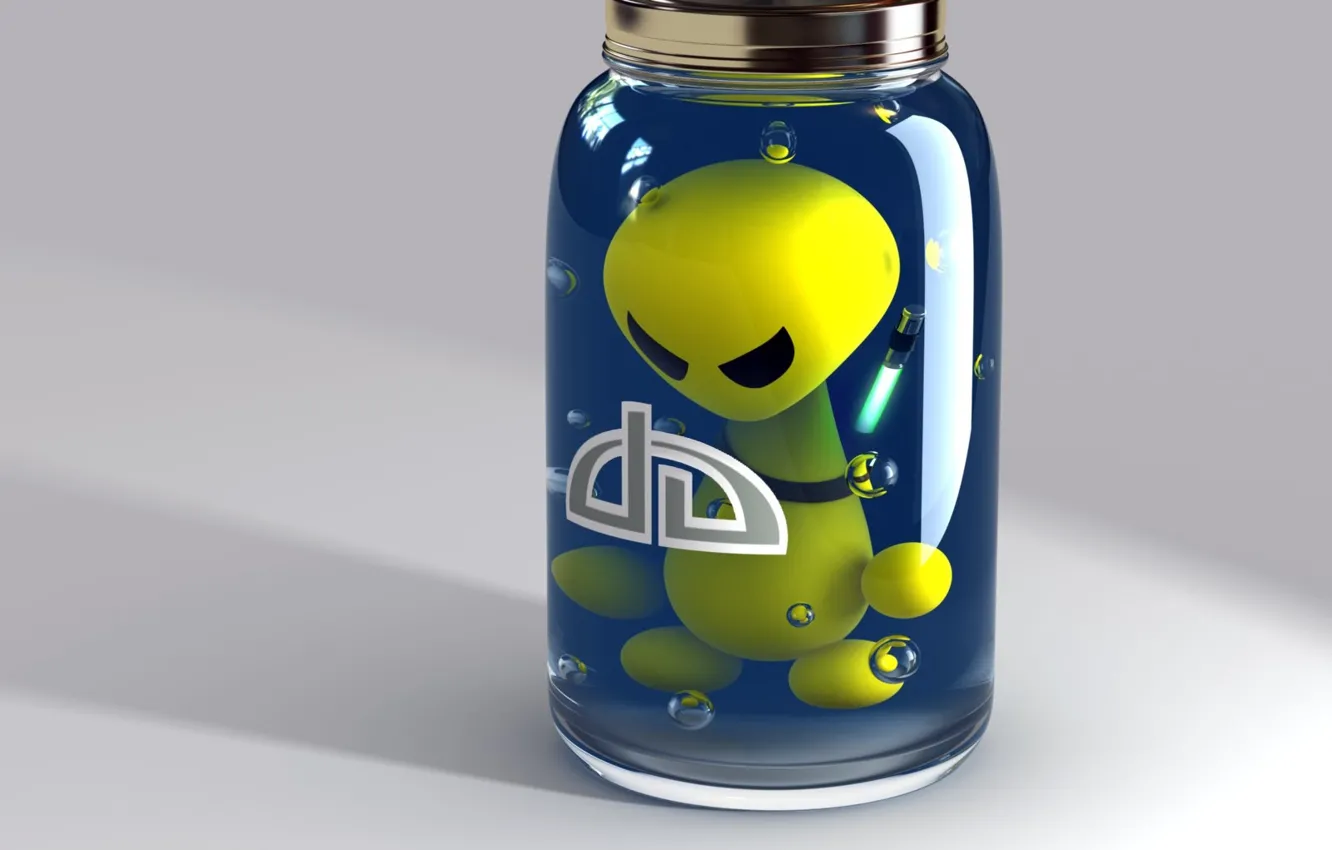 Photo wallpaper alien, Bank, alien