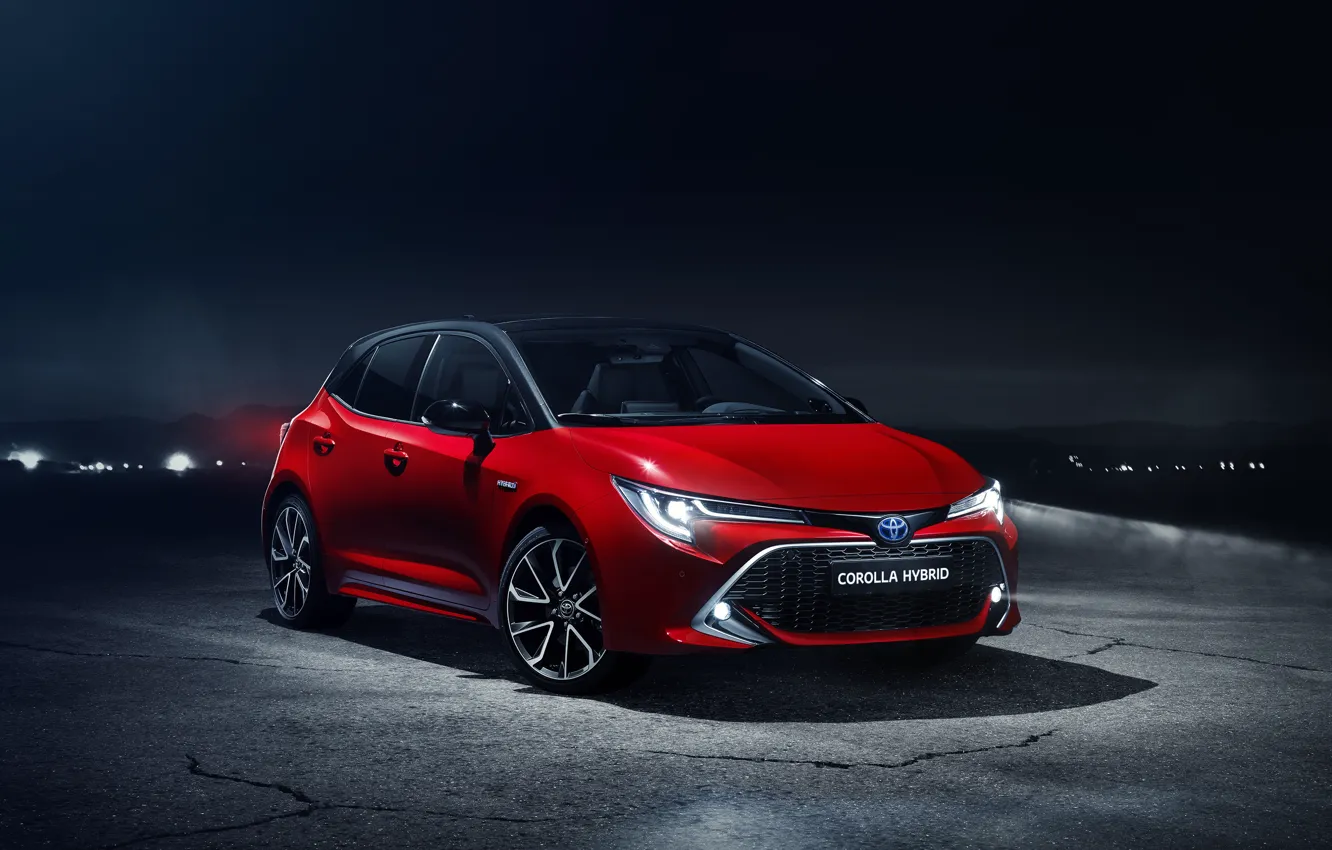 Photo wallpaper Toyota, hatchback, corolla, Hybrid, 2018