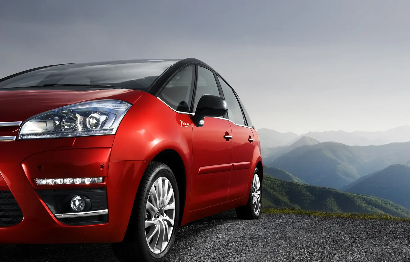 Photo wallpaper Citroen, Citroen, red, Picasso, restyling, Xsara Picasso