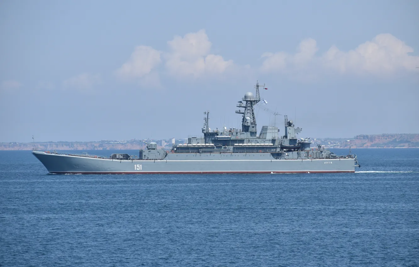Photo wallpaper ship, large, Azov, landing, the project 775