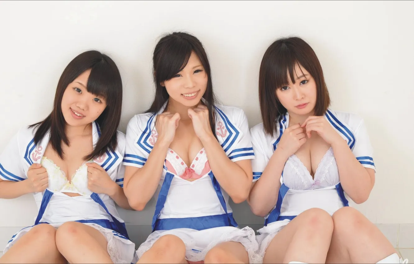 Photo wallpaper girl, trio, Flirty, Minx