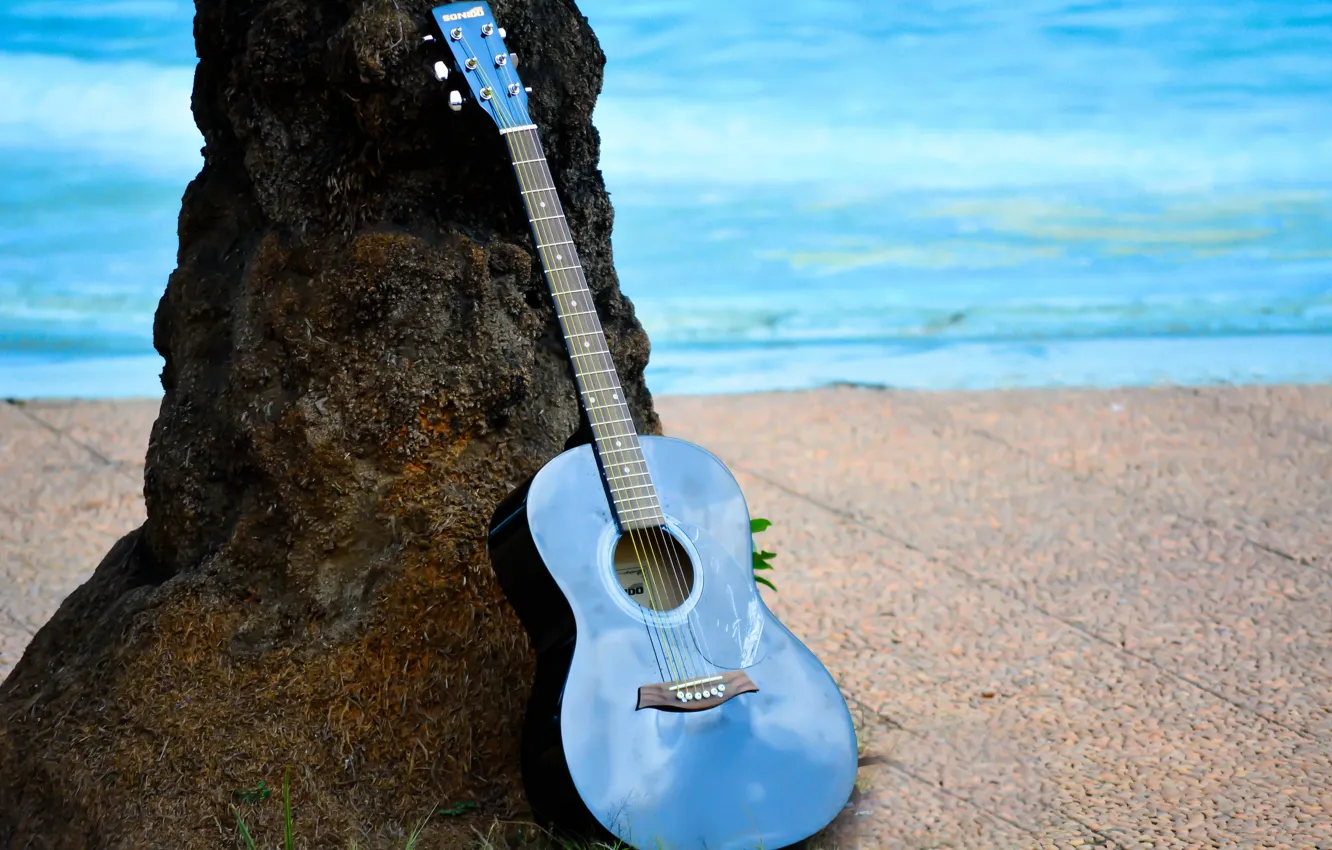 Photo wallpaper music, background, guitar