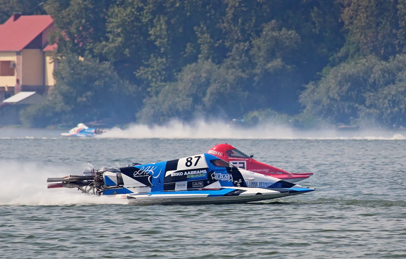 Photo wallpaper race, boat, speed