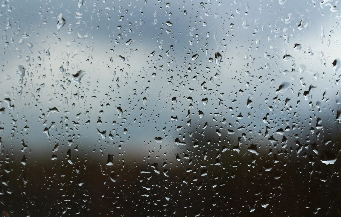 Photo wallpaper drops, background, rain, window