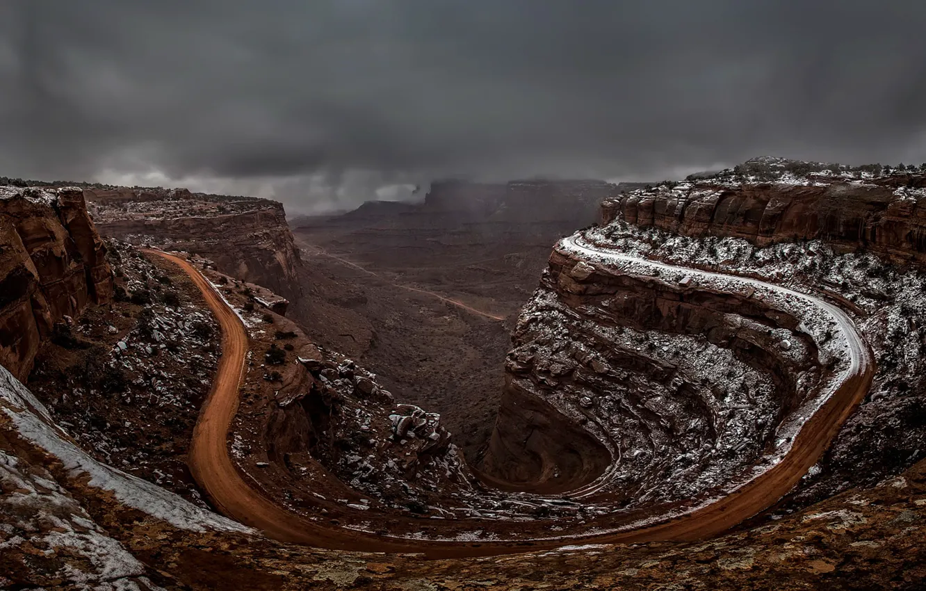 Photo wallpaper road, canyon, Utah, Endless Road, Shaffer Canyon