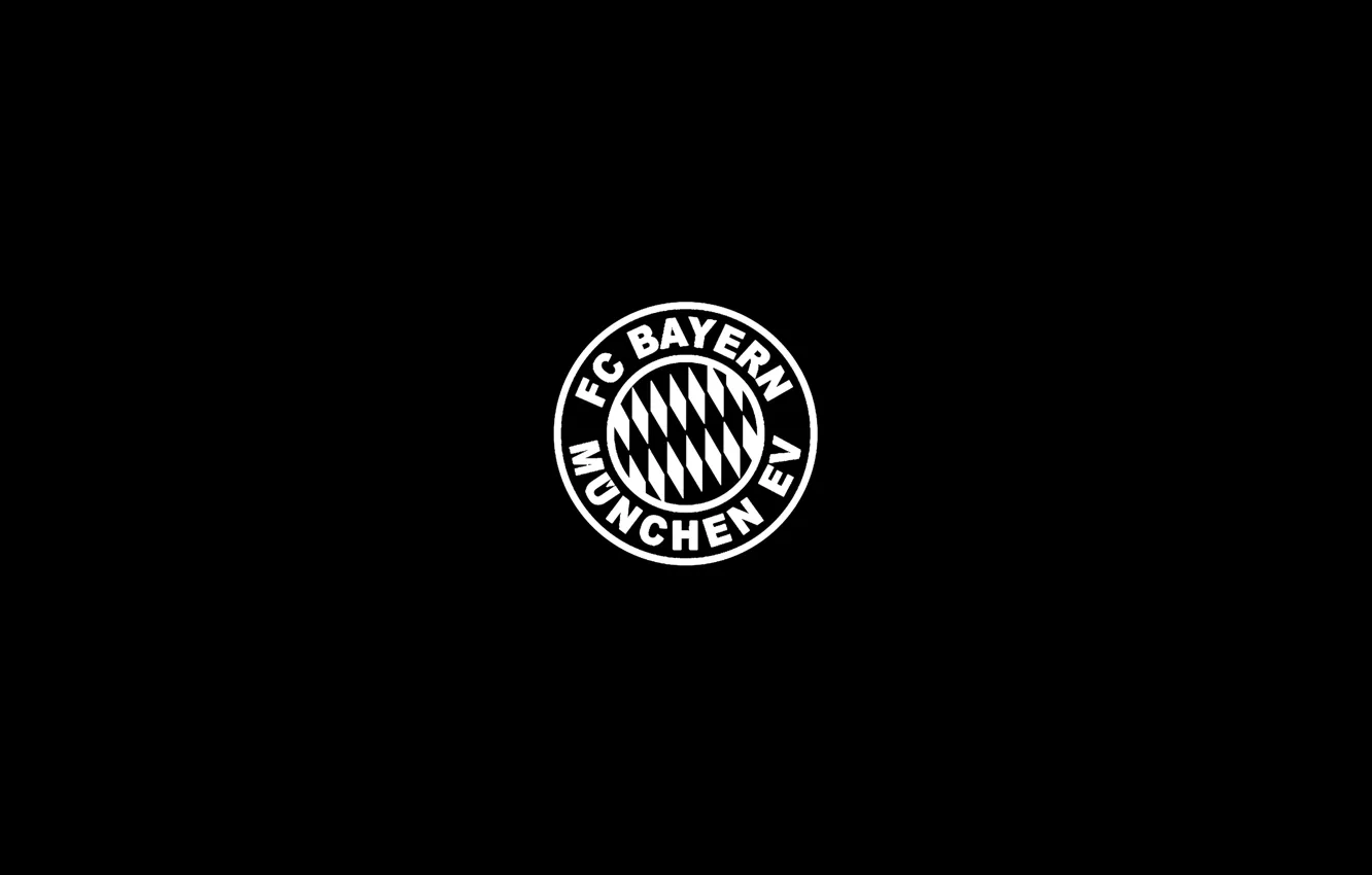 Photo wallpaper football, minimalism, Bayern, logo, football, Bayern