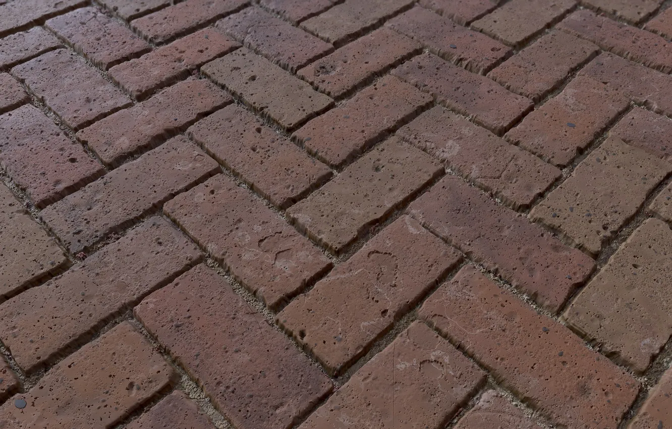 Photo wallpaper rendering, brick, texture, art, masonry, Herringbone Brick Material, Billy Matjiunis