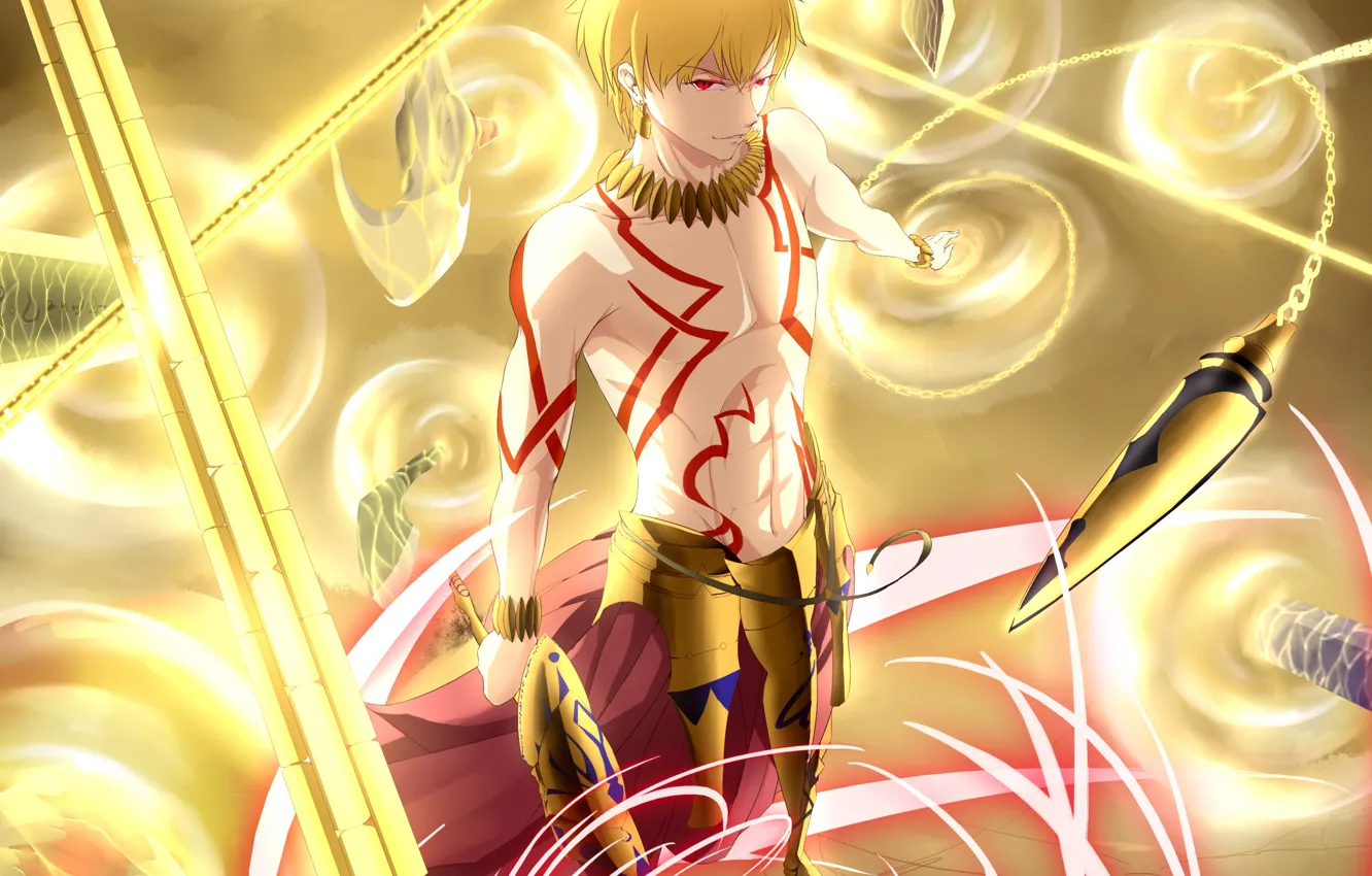 Photo wallpaper anime, art, guy, Fate Stay Night, Gilgamesh, Archer