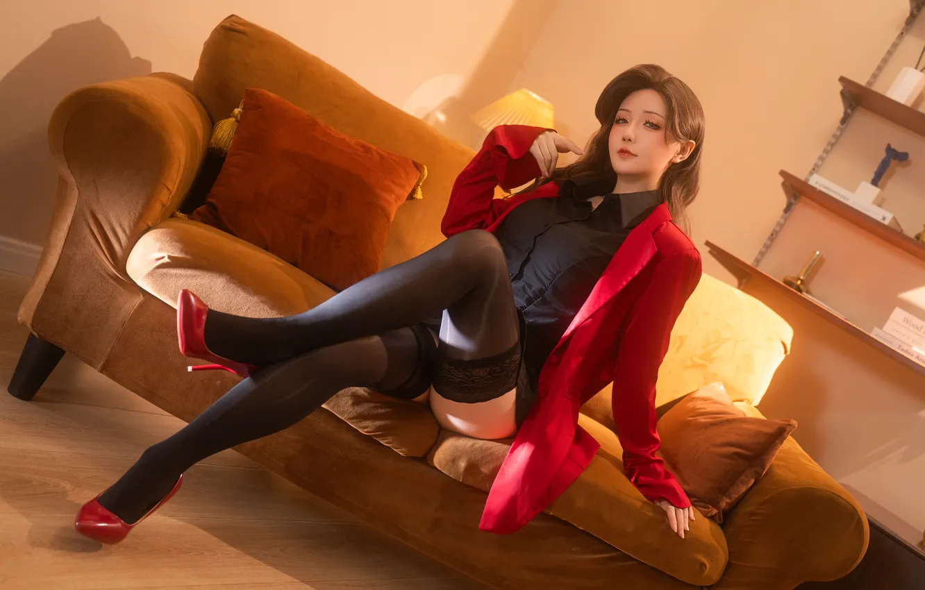 Photo wallpaper lingerie, model, women, asian, women indoors, Hoshilily