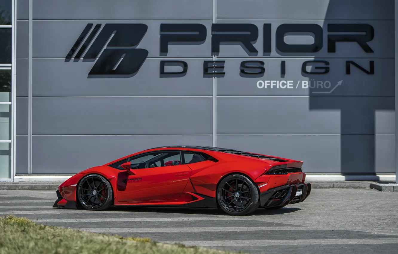 Photo wallpaper Lamborghini, 2018, Prior-Design, Widebody, Huracan, PDLP610WB, Aerodynamik-Kit