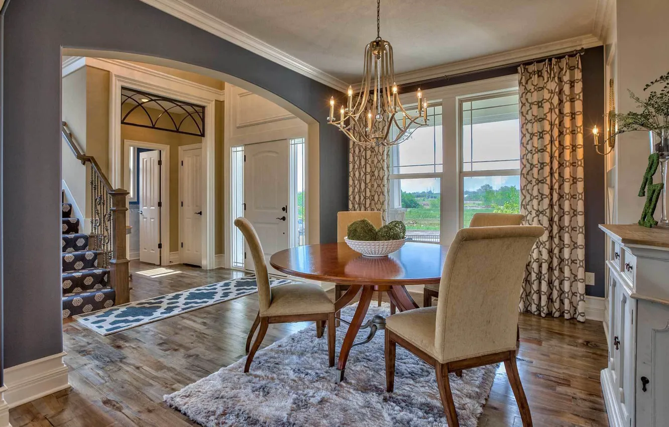 Photo wallpaper design, style, interior, dining room, Lancaster