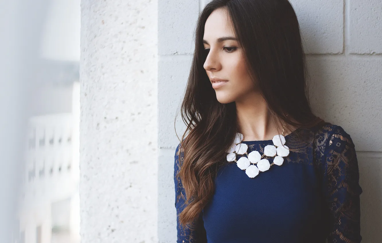 Photo wallpaper girl, decoration, curls