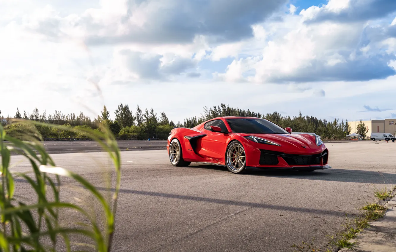 Photo wallpaper car, Corvette, Chevrolet, Chevrolet Corvette Stingray, muscle car, Stingray, General Motors, Corvette C8