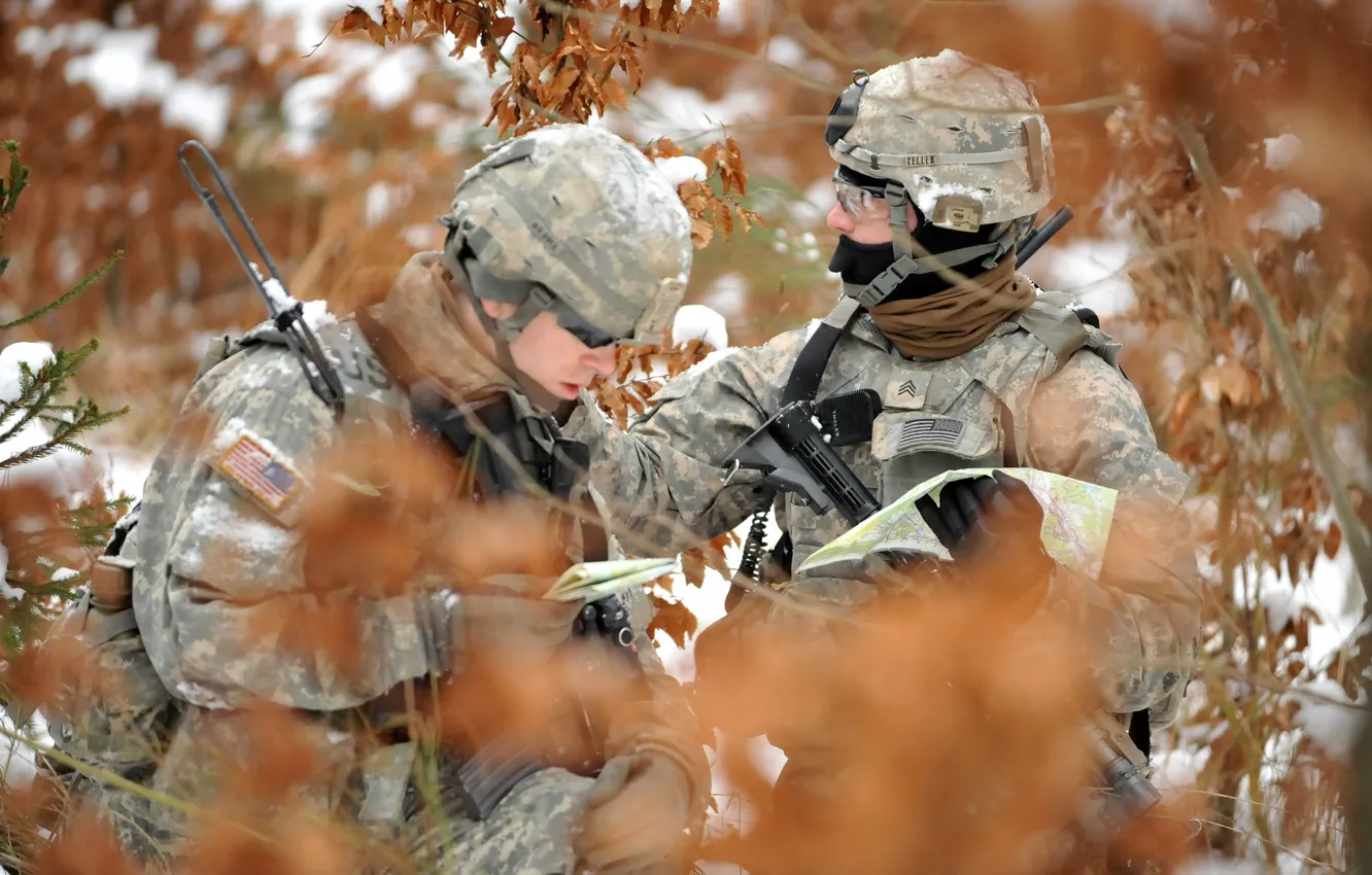 Photo wallpaper weapons, army, soldiers