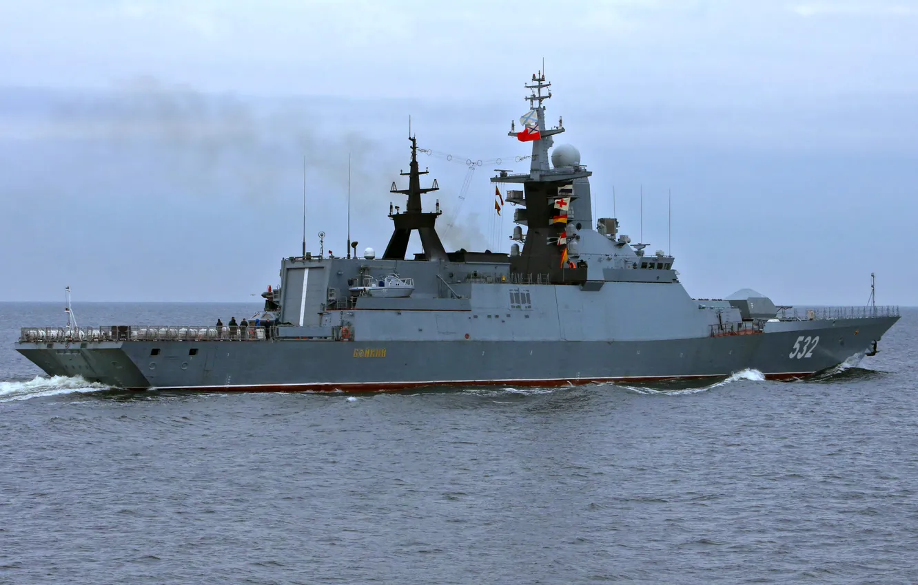 Photo wallpaper Corvette, brisk, patrol ship