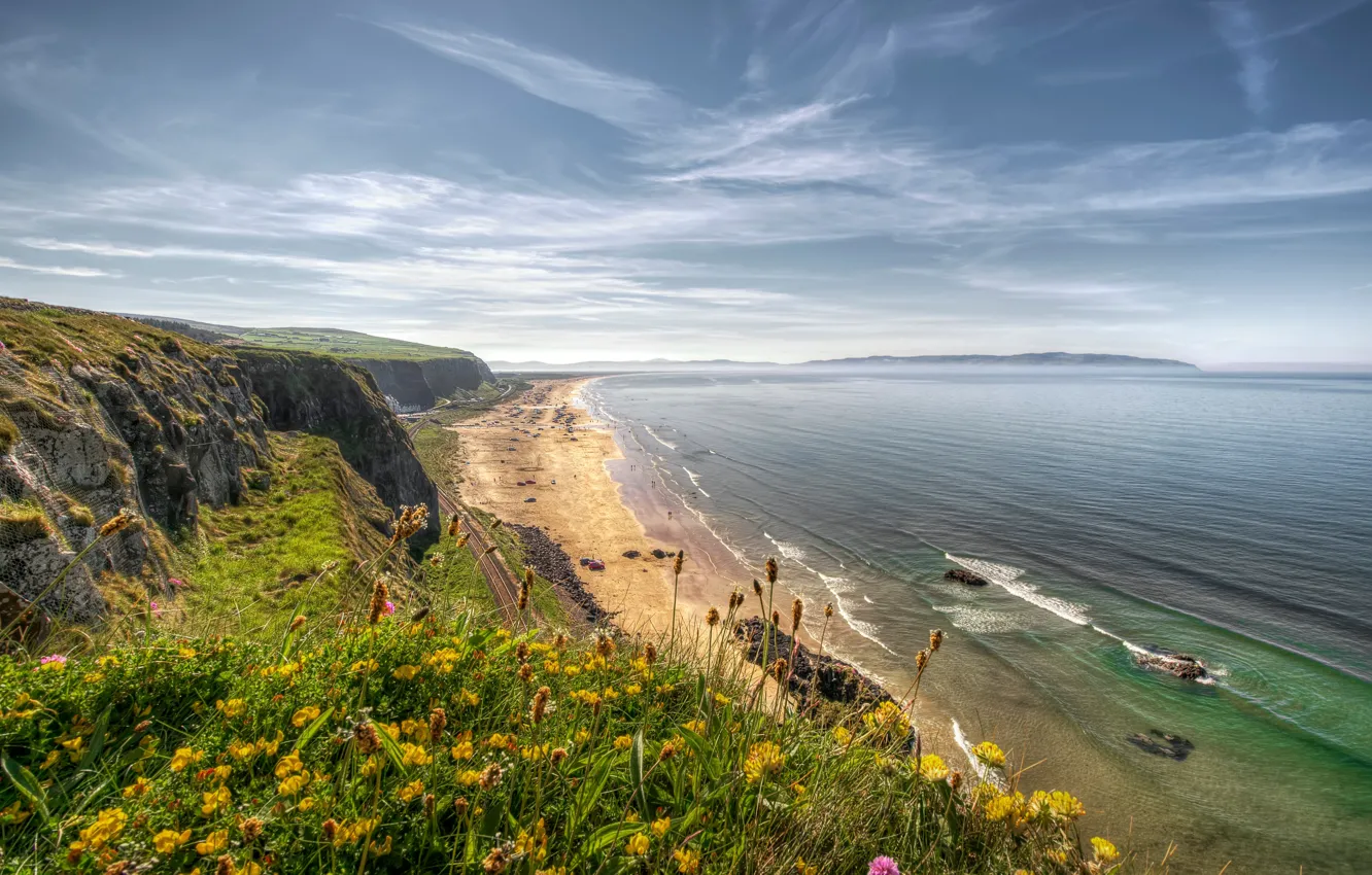 Photo wallpaper sea, beach, coast, Ireland