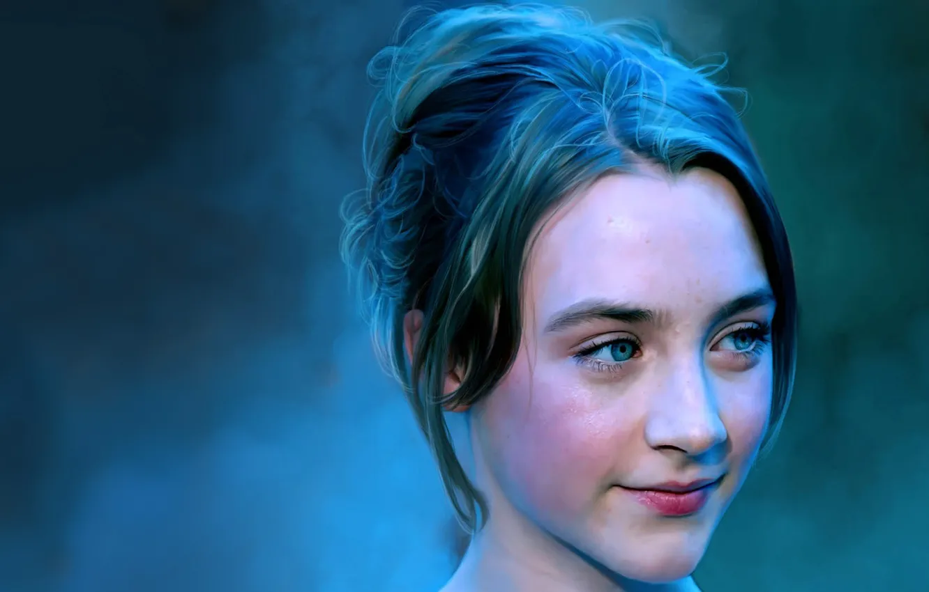 Photo wallpaper look, figure, actress, art, celebrity, celebrity, Saoirse Ronan, Saoirse Ronan