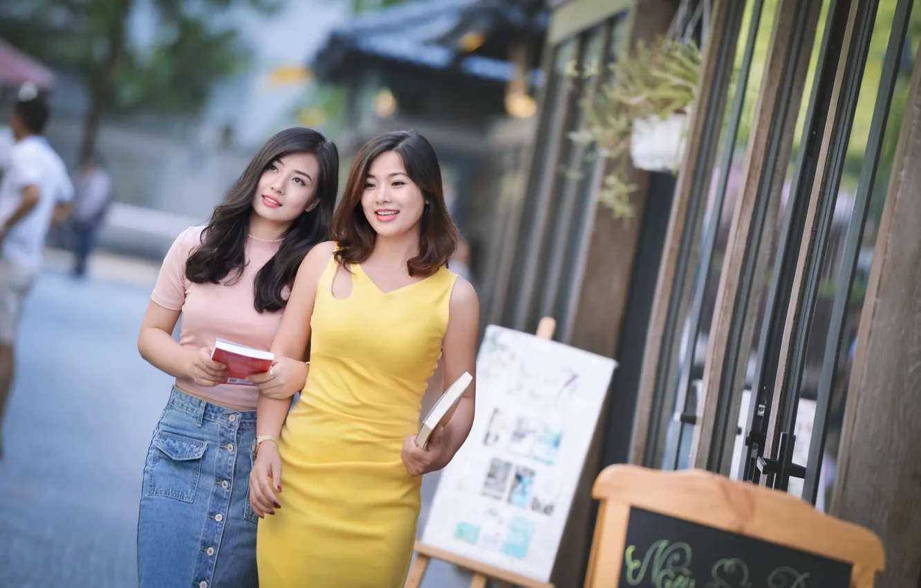 Photo wallpaper summer, walk, Asian, cutie