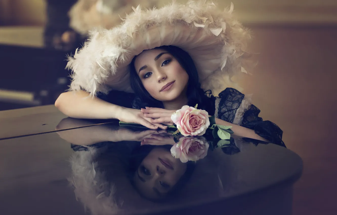 Photo wallpaper look, girl, face, style, portrait, makeup, Tanya Markova