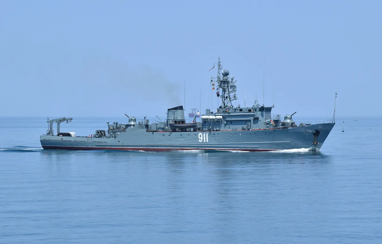 Photo wallpaper sea, minesweeper, Ivan holubec