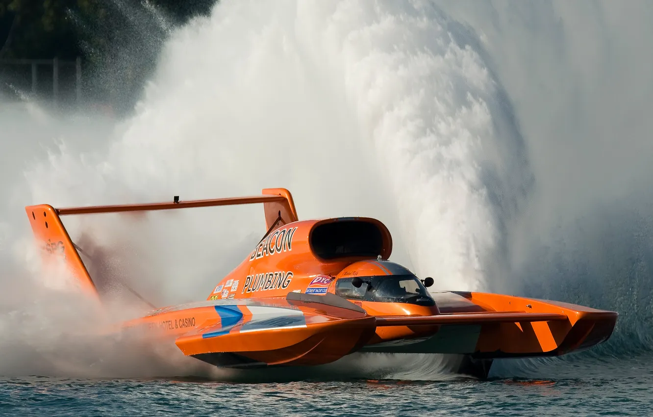 Photo wallpaper race, boat, speed