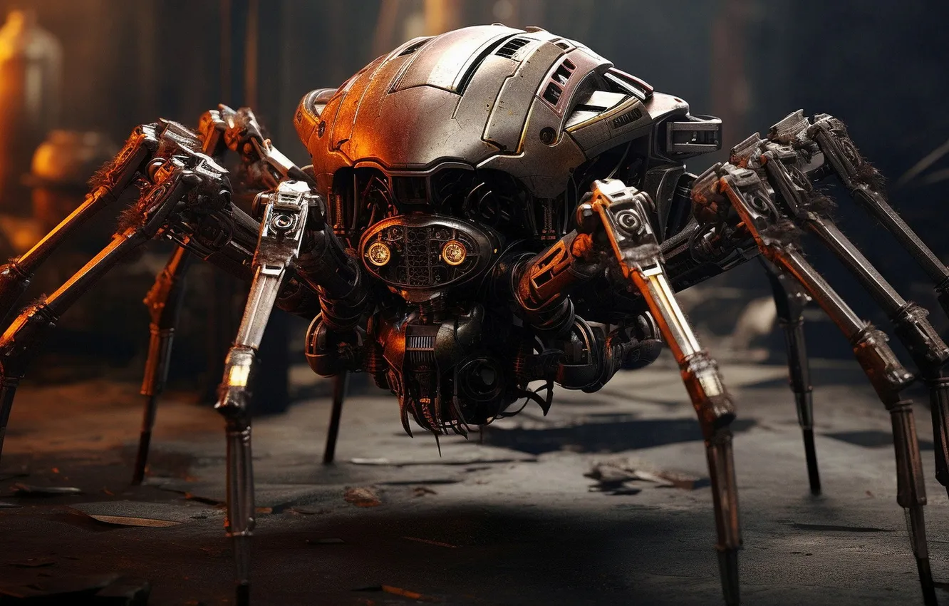 Photo wallpaper crab, robot, beetle, spider