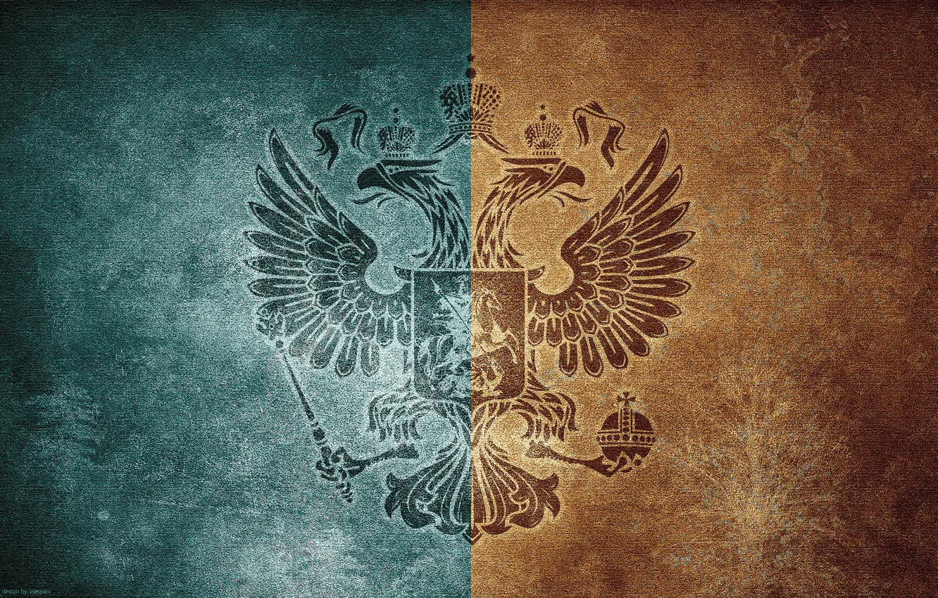 Photo wallpaper cold, heat, Coat of arms