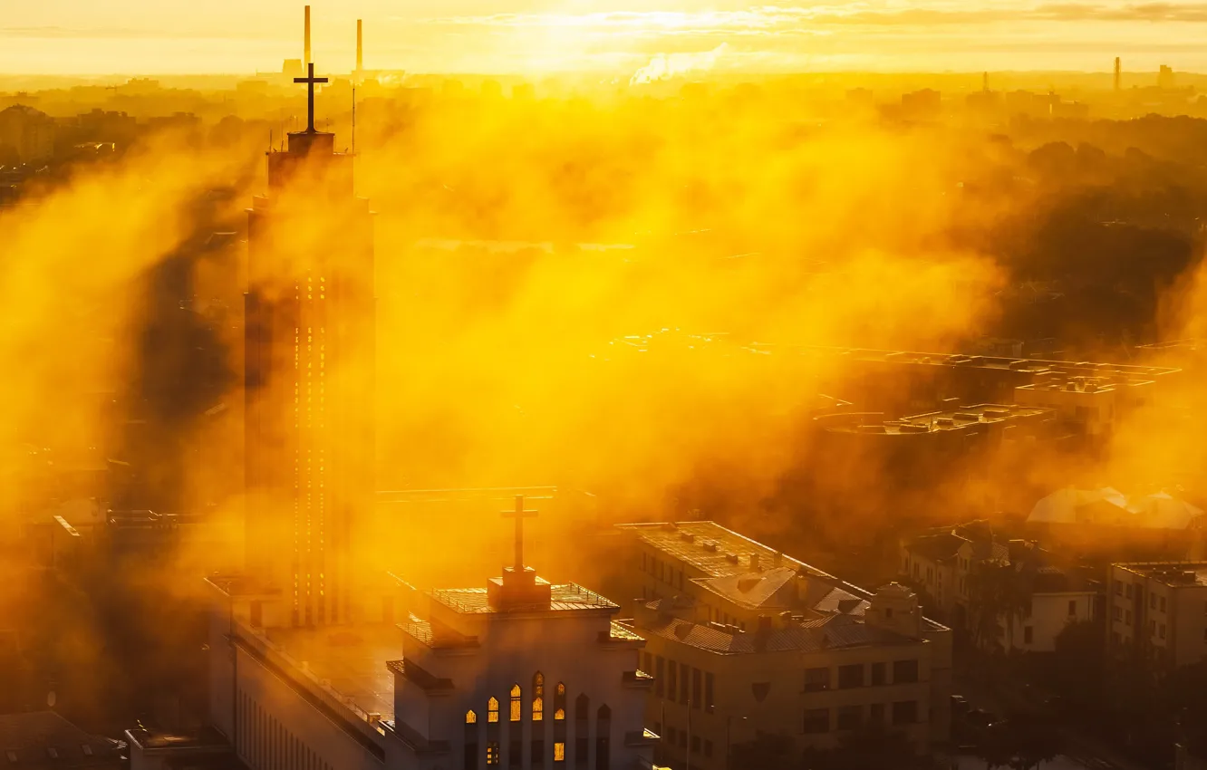 Photo wallpaper the city, Lithuania, Kaunas