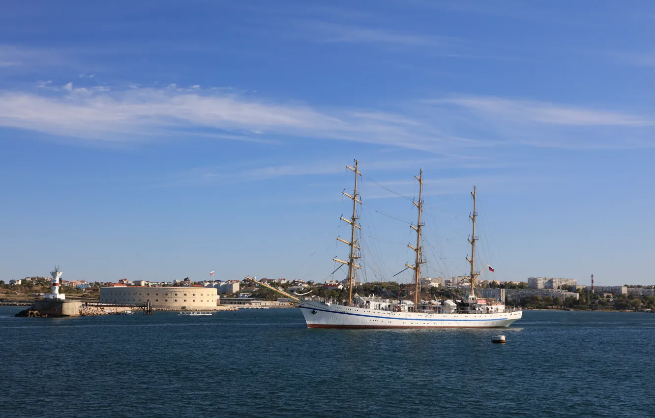 Photo wallpaper ship, sailing, Sevastopol, Hersonissos