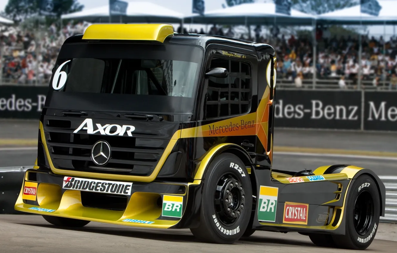 Photo wallpaper truck, mercedes-benz, Mercedes, the front, truck, axor formula, racing car