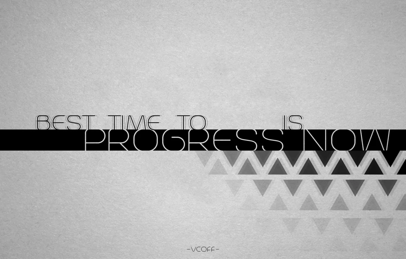 Photo wallpaper time, style, abstraction, triangles, progress, motivation, vcoff