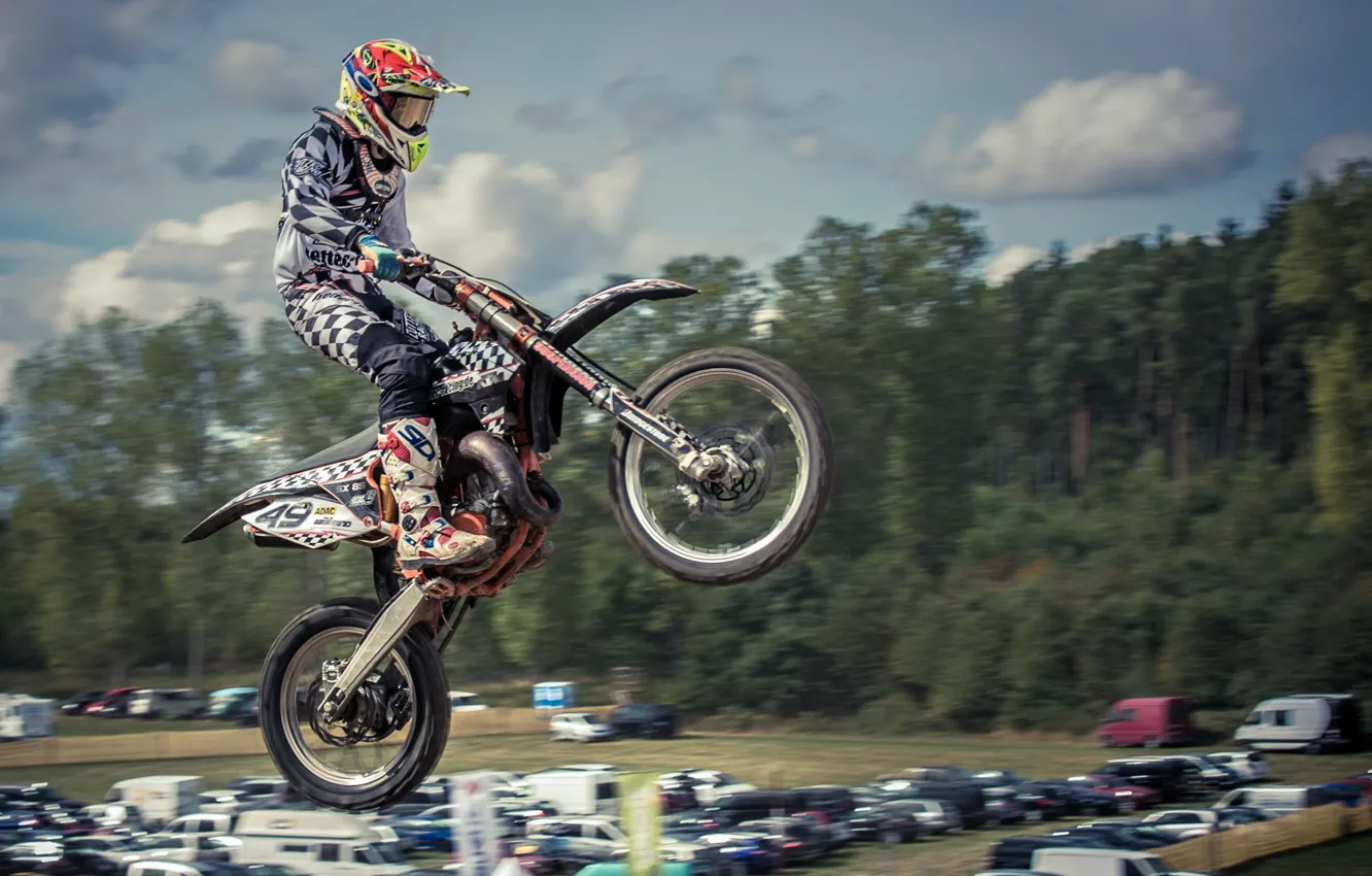 Photo wallpaper race, sport, motorcycle