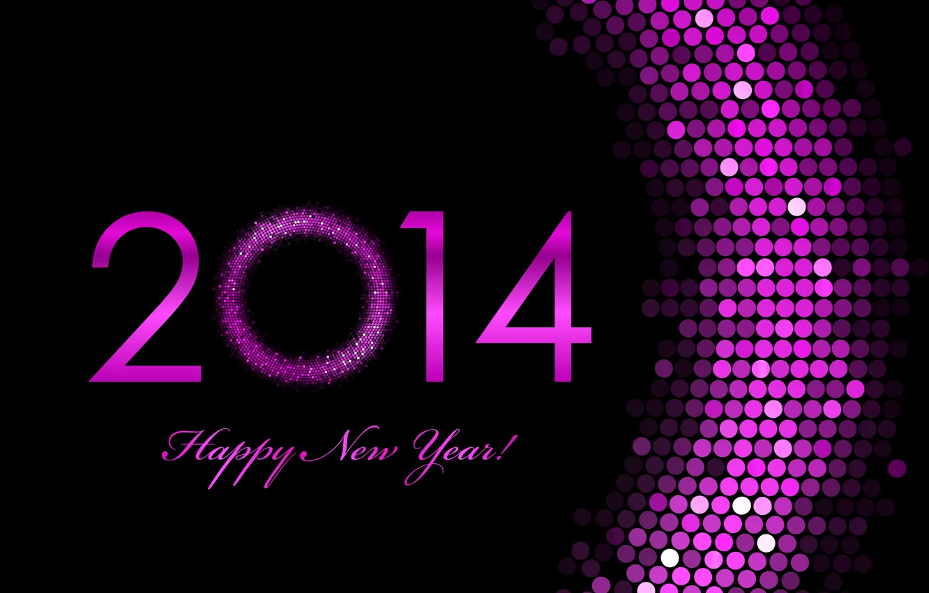 Photo wallpaper pink, holiday, Wallpaper, figures, New year, New Year, 2014