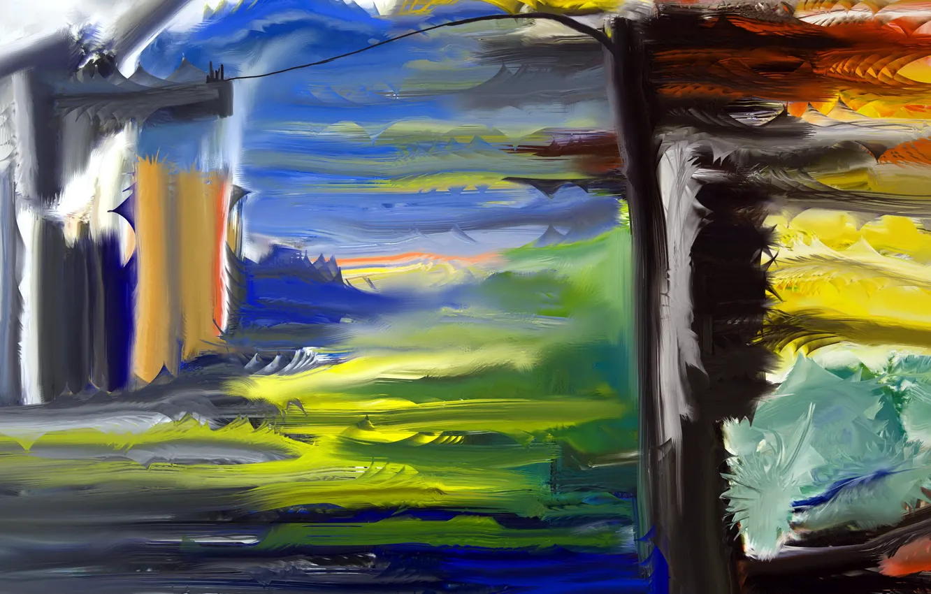 Photo wallpaper abstraction, color, form