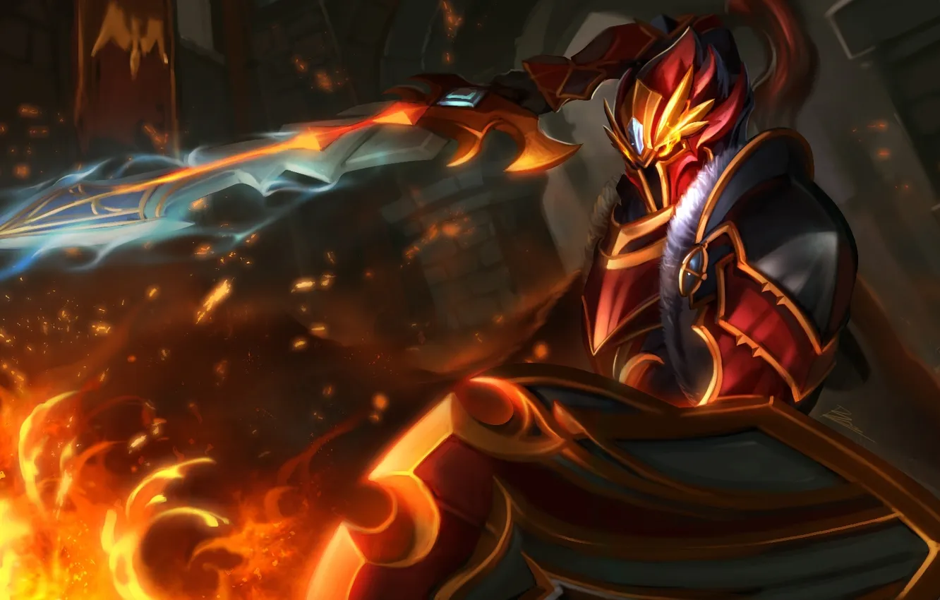 Photo wallpaper dota 2, Dragon Knight, Davion, faire