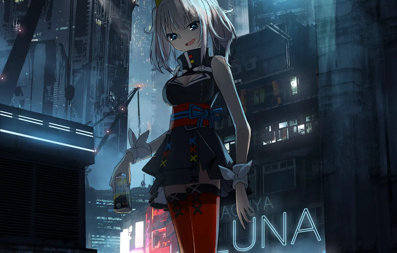 Photo wallpaper girl, the city, style, Bank
