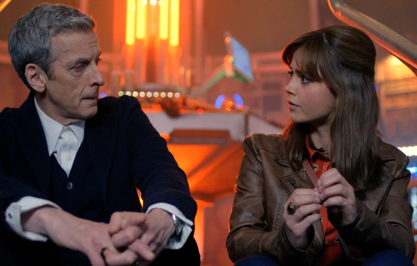 Photo wallpaper Doctor Who, Doctor Who, Peter Capaldi, Peter Capaldi, Jenna Coleman