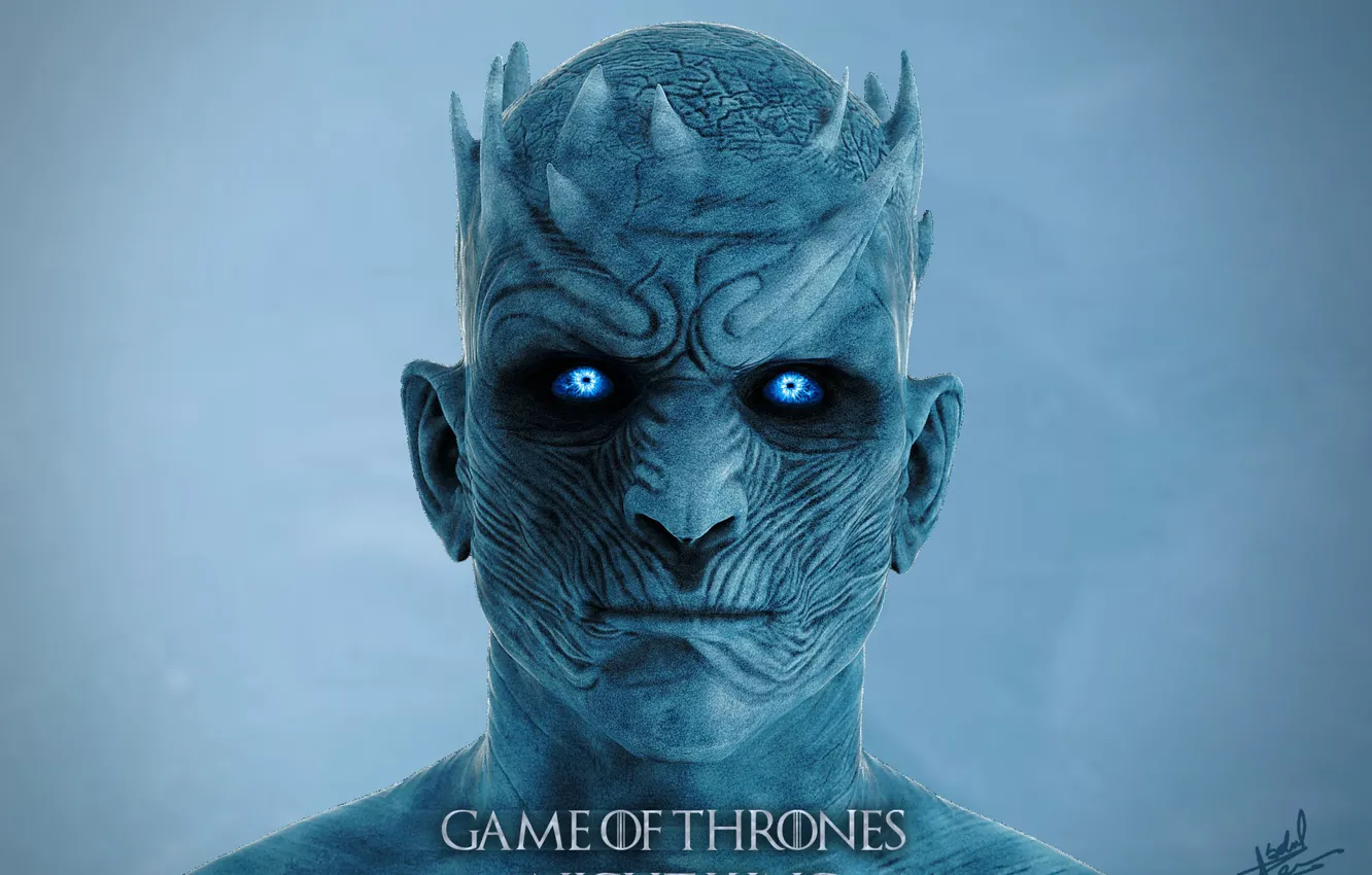 Photo wallpaper look, freak, monster, Game Of Thrones Night King