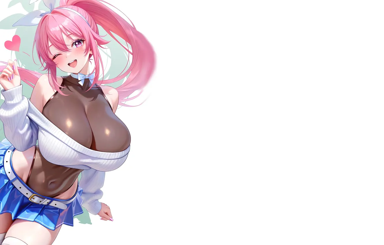 Photo wallpaper kawaii, girl, hot, sexy, pink hair, pink, anime, pretty