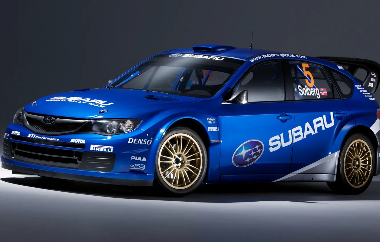 Photo wallpaper Subaru, Impreza, WRC, Solberg