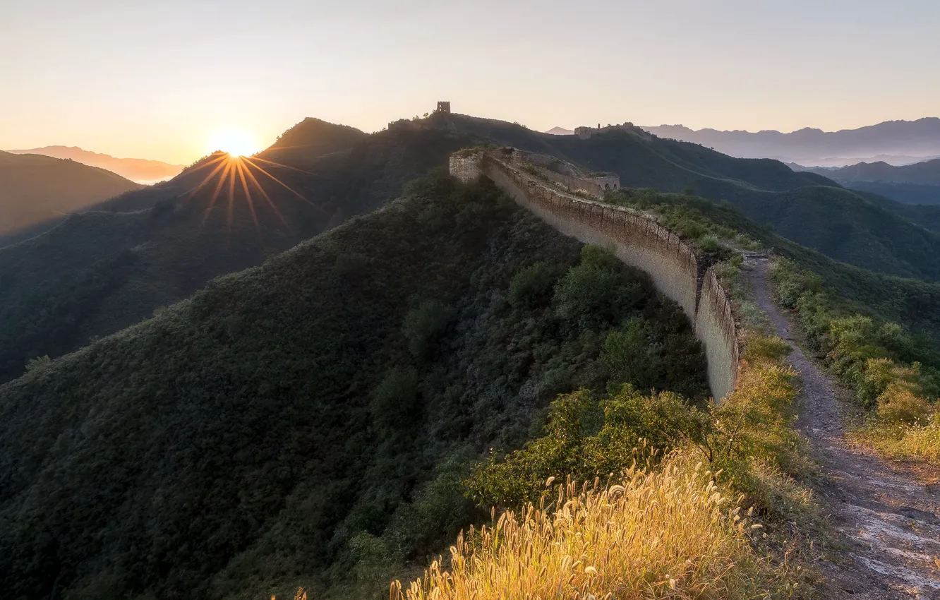 Photo wallpaper China, The Wall, Hebei, Bakeshiying