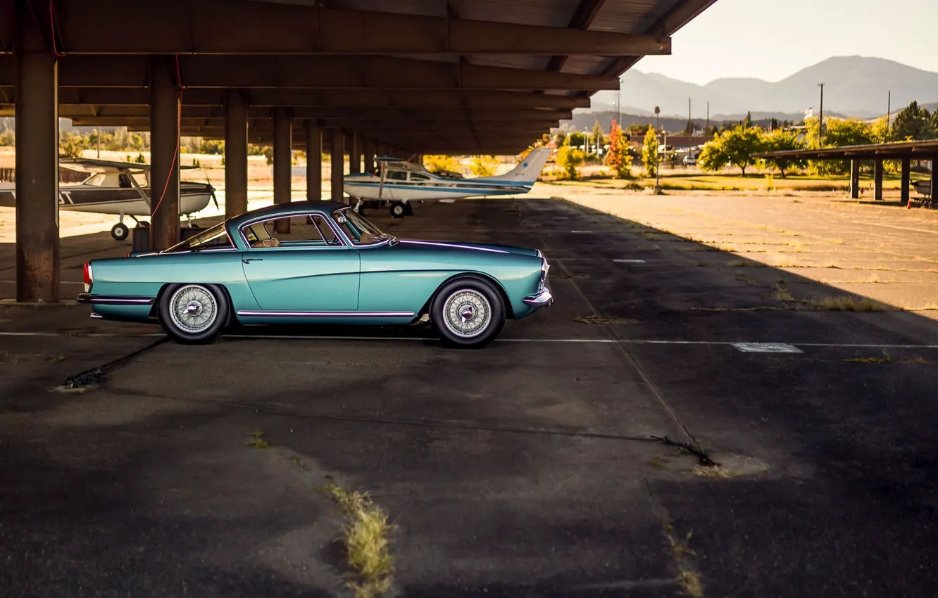 Photo wallpaper 1954, Bertone, DB2, side view, Aston Martin DB2/4 Coupe by Bertone