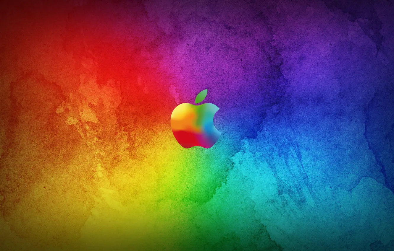 Photo wallpaper Apple, logo, mac, logo