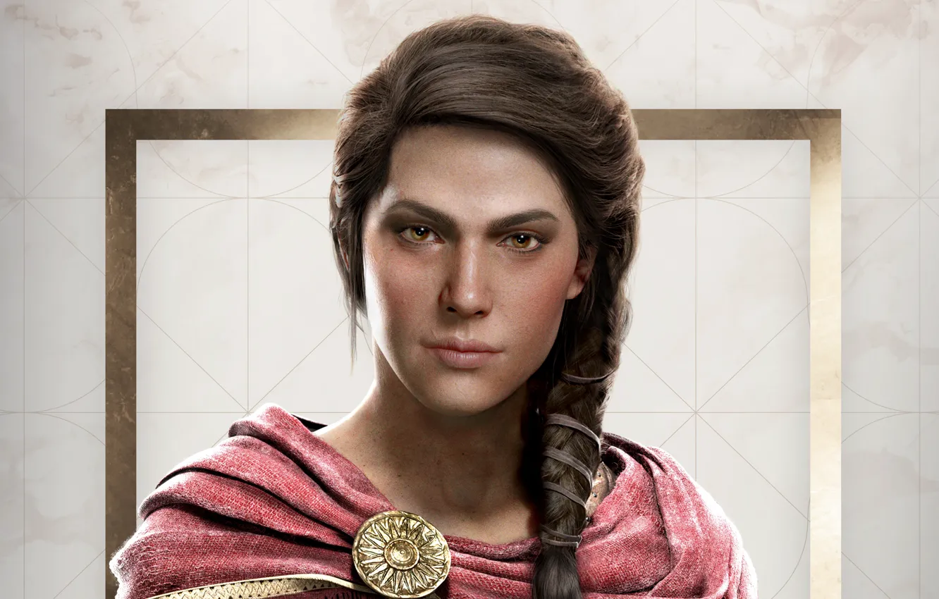 Photo wallpaper game, Kassandra, Ubisoft, Assassin's Creed, 2018, Odyssey, Assassin's Creed Odyssey
