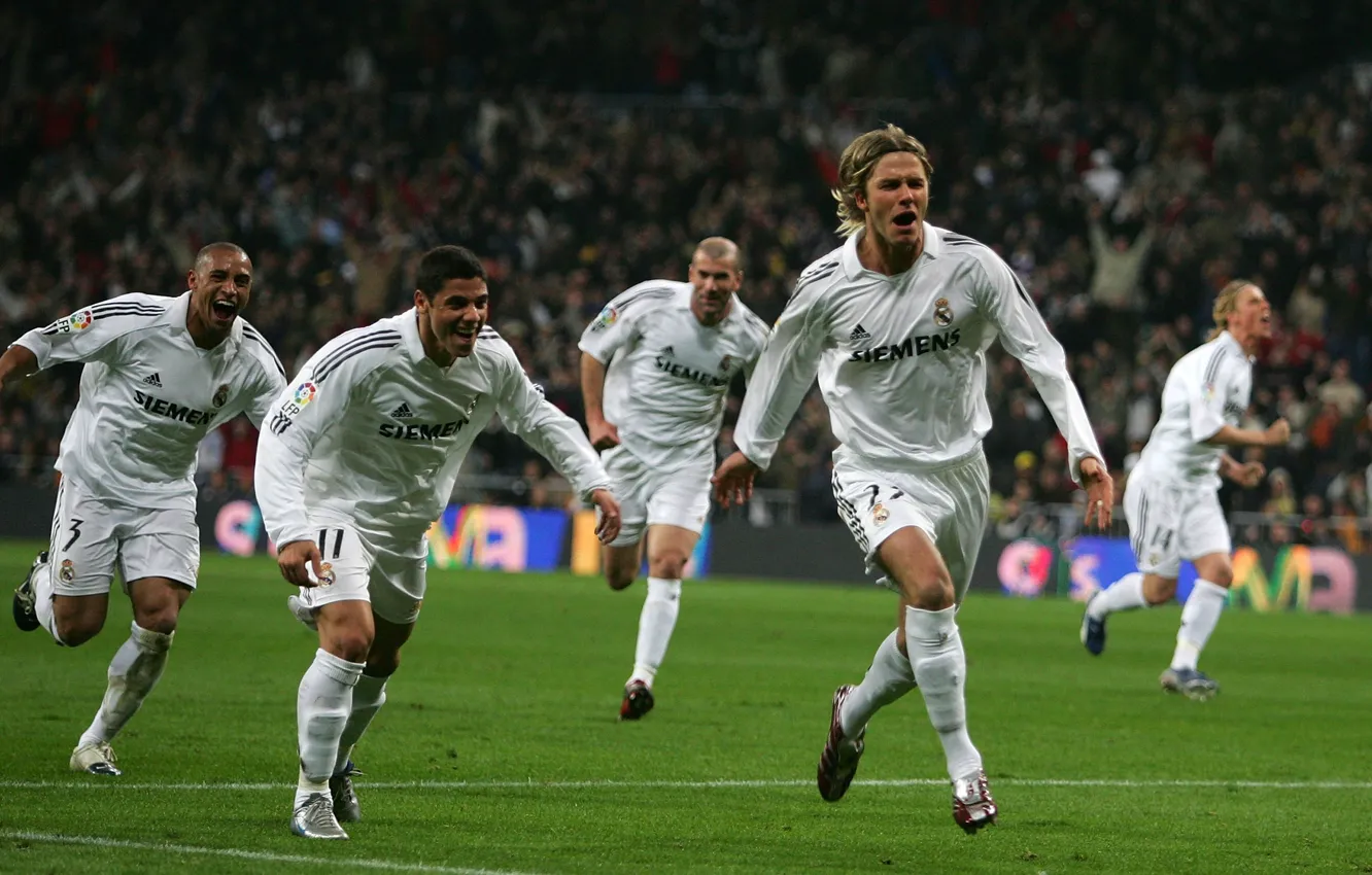 Photo wallpaper Sport, Star, Football, David Beckham, David Beckham, Football, Real Madrid, Player