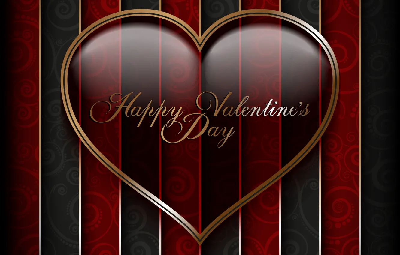 Photo wallpaper heart, love, heart, romantic, Valentine's Day
